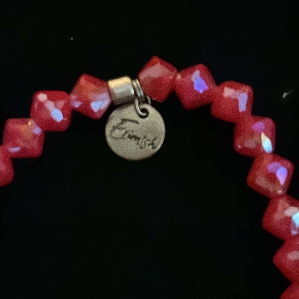 Erimish Red Yellow and Gold Beaded Bracelet - Picture 3 of 3